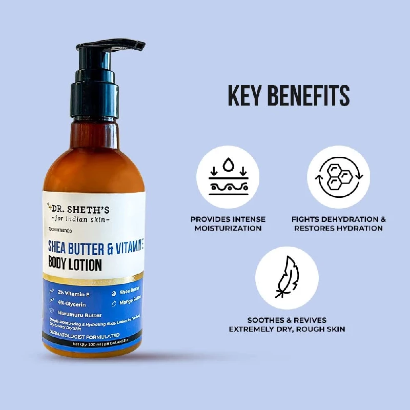 Dr. Sheth's Shea Butter & Vitamin E Body Lotion - Image 2