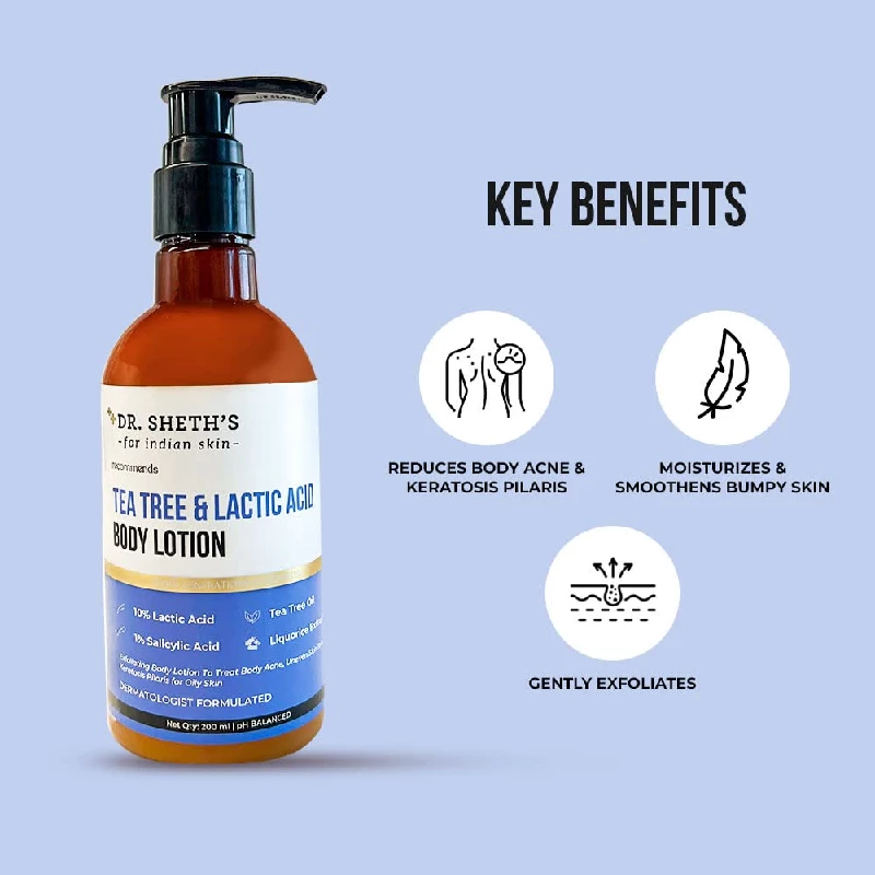 Dr. Sheth's Tea Tree & Lactic Acid Body Lotion - Image 2