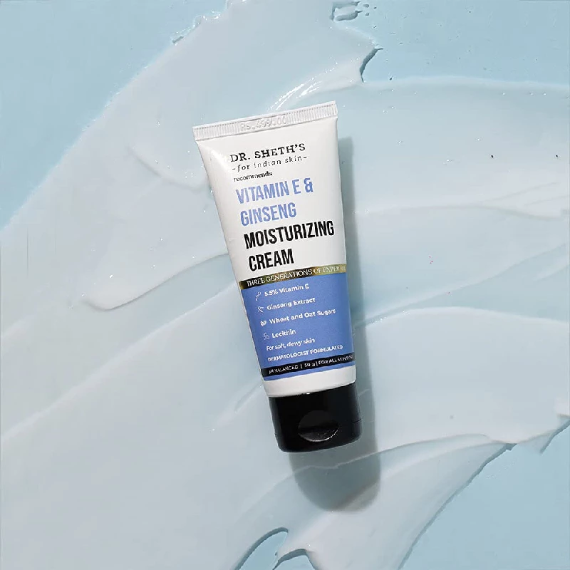 Dr. Sheth's Vitamin E & Ginseng Face Moisturizer Cream - Image 4