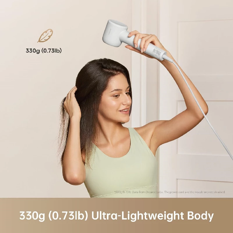 Dreame Gleam Hair Dryer Fast High-Speed Motor with 110,000 rpm, 65m-s Airflow Control, 1600 Watts- Gray - Image 2