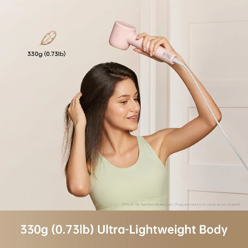 Dreame Gleam Hair Dryer, Fast High-Speed Motor with 110,000 rpm, 65m-s Airflow Control, 1600 Watts- Rose - Image 2
