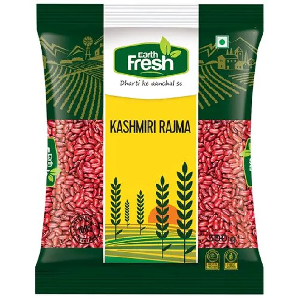 Earth Fresh Kashmiri Rajma Earth Fresh Kashmiri Rajma-Pack Size-500 g