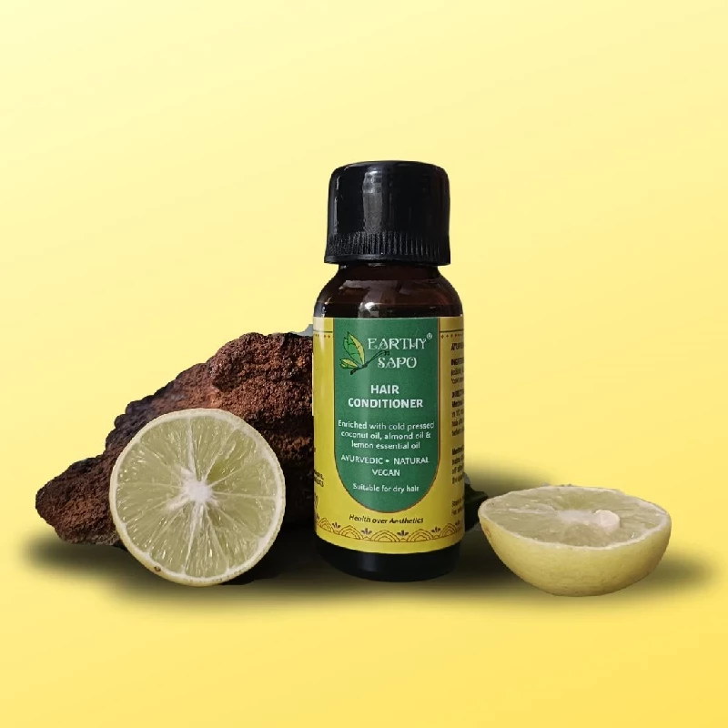 Earthy Sapo All Natural Hair Lemon Conditioner Earthy Sapo All Natural Hair Lemon Conditioner-Pack Size-30 ml