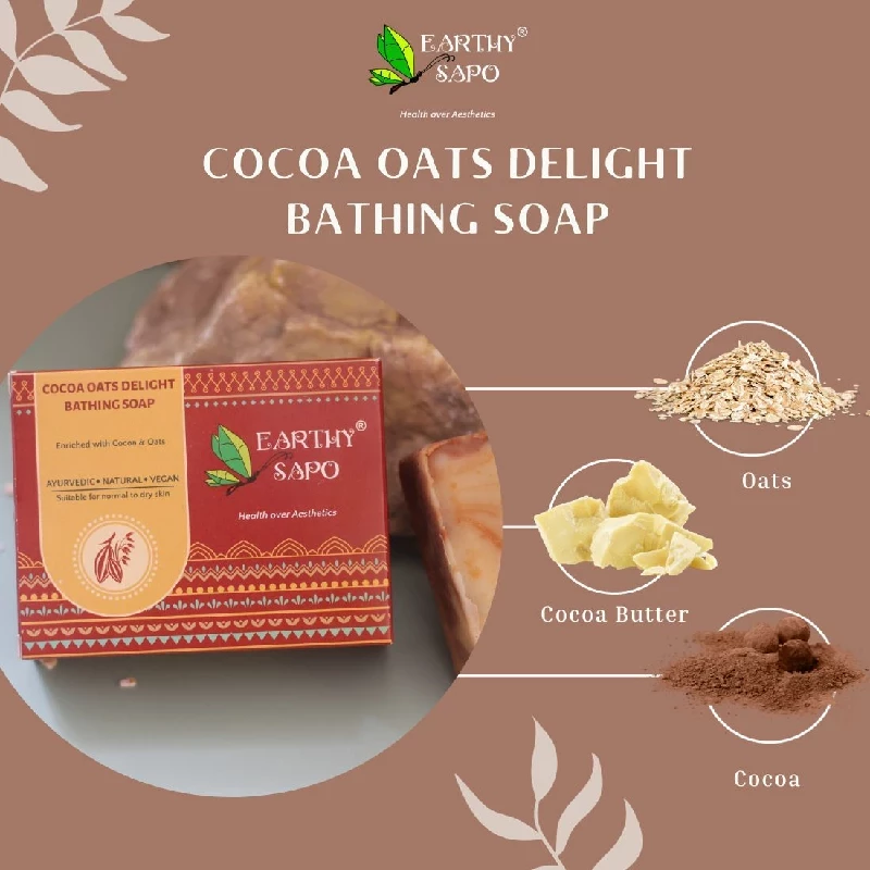Earthy Sapo Cocoa Oats Delight Bathing Soap - Image 5