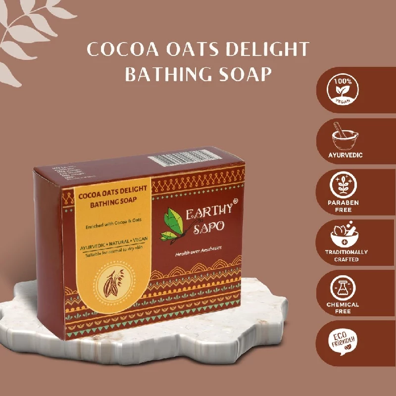 Earthy Sapo Cocoa Oats Delight Bathing Soap - Image 7