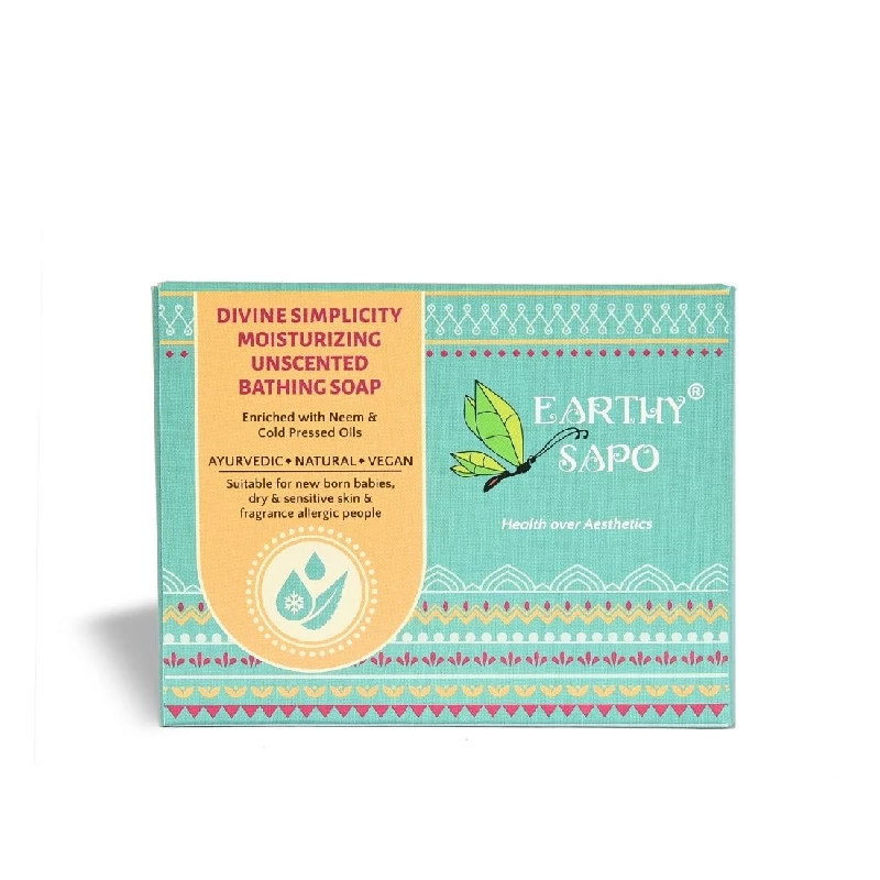 Earthy Sapo Divine Simplicity Moisturizing Unscented Bathing Soap - Image 2