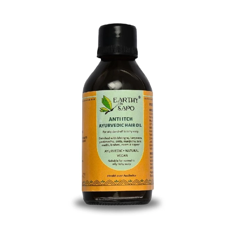 Earthy Sapo Handmade Anti Itch Ayurvedic Hair Oil - Image 2