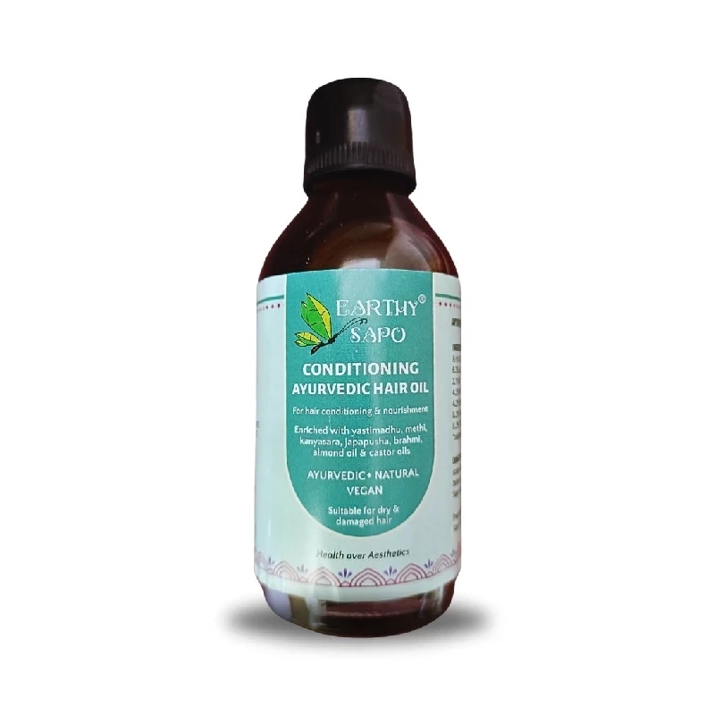 Earthy Sapo Handmade Conditioning Ayurvedic Hair Oil - Image 2