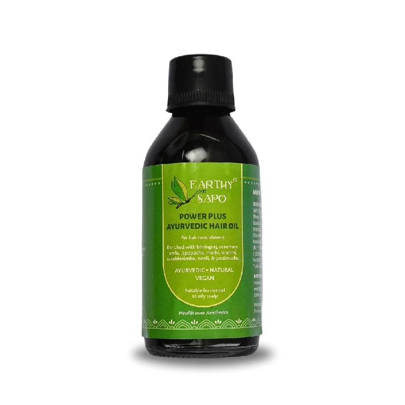 Earthy Sapo Handmade Power Plus Ayurvedic Hair Oil - Image 2