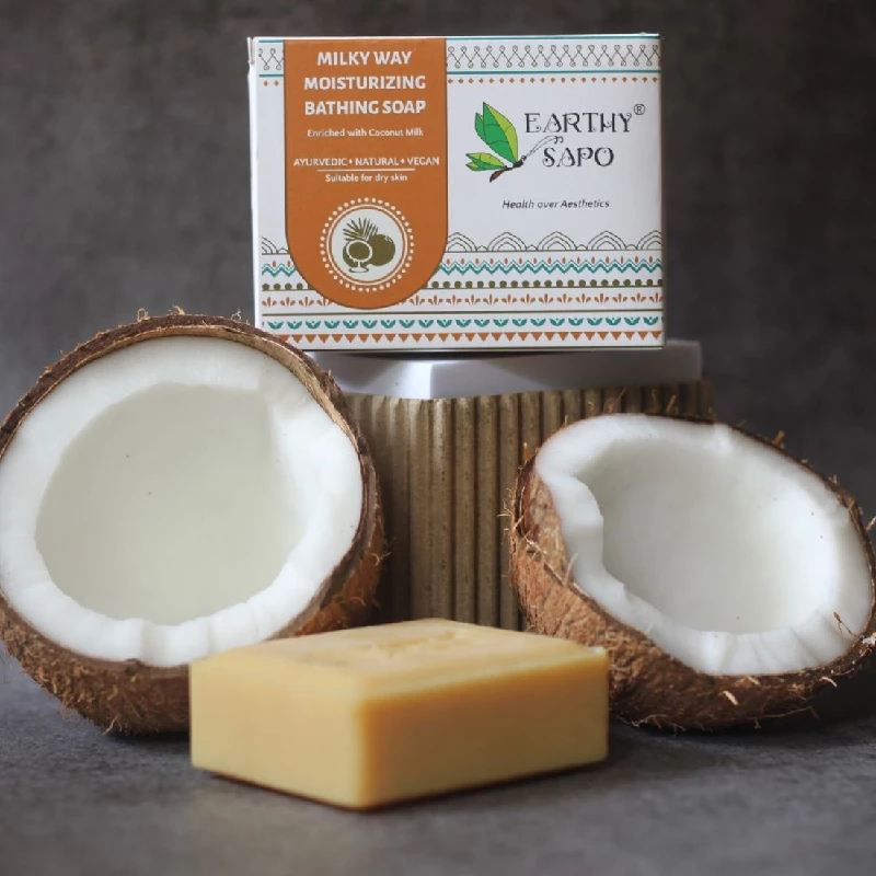 Earthy Sapo Milky Way Moisturizing Bathing Soap Earthy Sapo Milky Way Moisturizing Bathing Soap-Pack Size-100 g