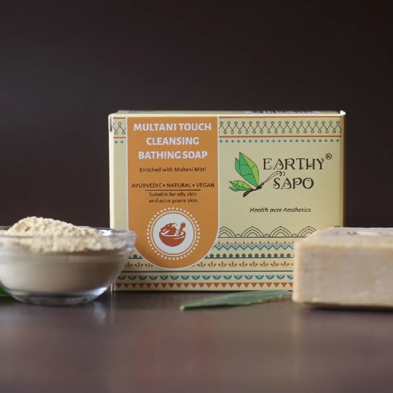 Earthy Sapo Multani Touch Cleansing Bathing Soap Earthy Sapo Multani Touch Cleansing Bathing Soap-Pack Size-100 g