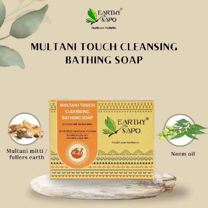 Earthy Sapo Multani Touch Cleansing Bathing Soap - Image 5
