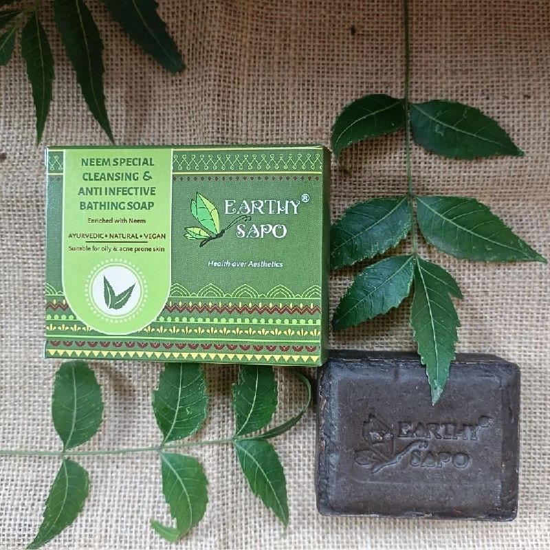 Earthy Sapo Neem Special Cleansing & anti-infective Bathing Soap - Image 6