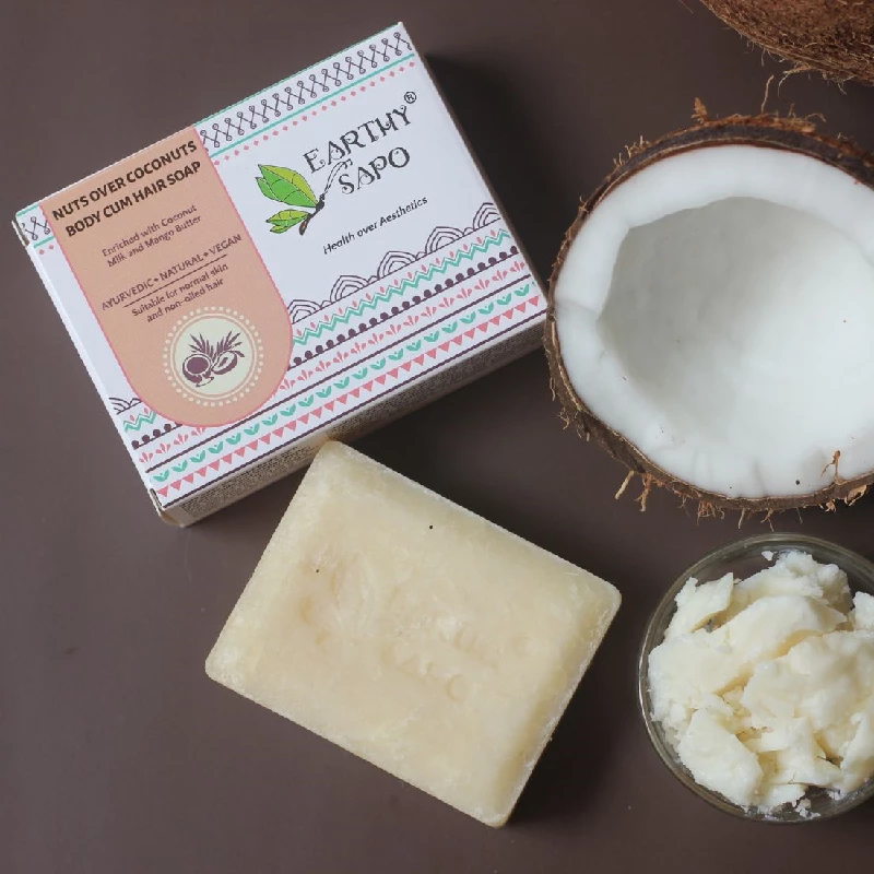 Earthy Sapo Nuts over Coconuts Body Cum Hair Soap Earthy Sapo Nuts over Coconuts Body Cum Hair Soap-Pack Size-100.0