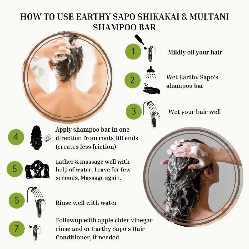 Earthy Sapo Shikakai & Multani Shampoo Bar - Image 7