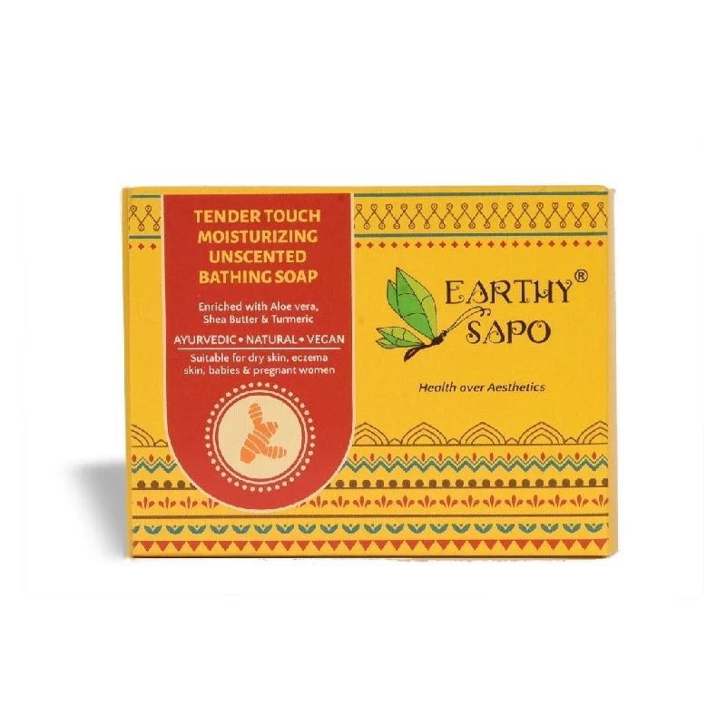 Earthy Sapo Tender Touch Moisturizing Unscented Bathing Soap Earthy Sapo Tender Touch Moisturizing Unscented Bathing Soap-Pack Size-100 g