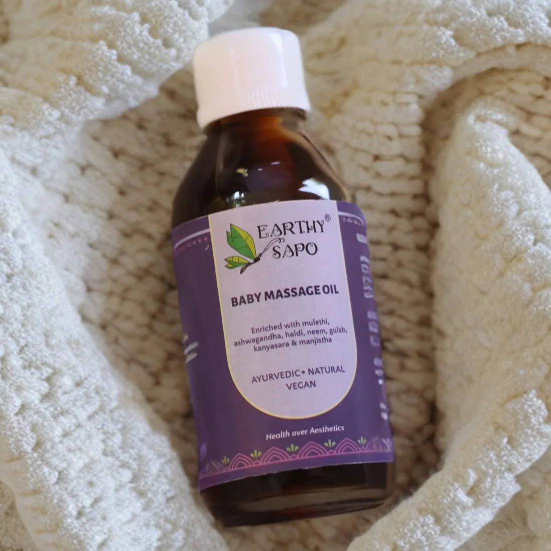 Earthy Sapo Baby Massage Oil Earthy Sapo Baby Massage Oil-Pack Size-200 ml