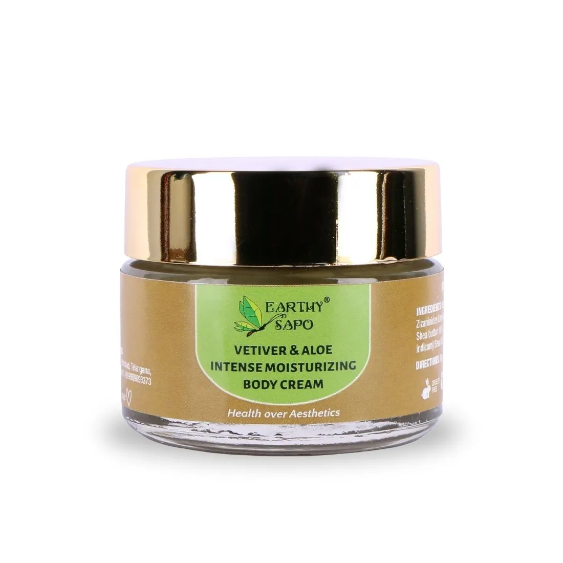 Earthy Sapo Vetiver & Aloe Instense Moisturizing Body Cream - Image 2
