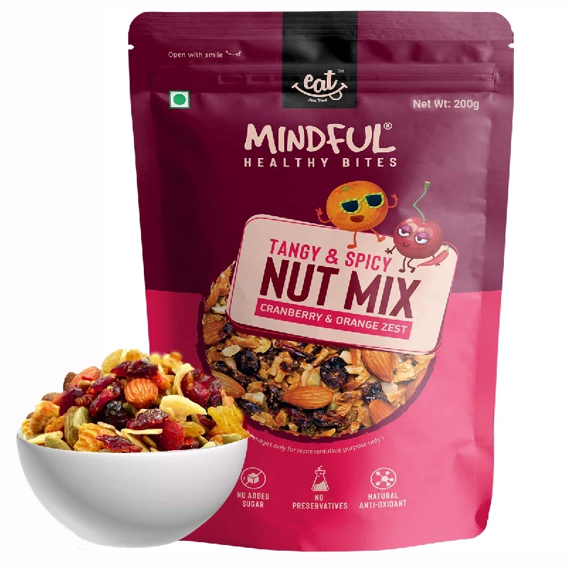 Eat Anytime Healthy Snacks Trail Mix Nuts And Dry Fruits Cranberry And Orange Zest