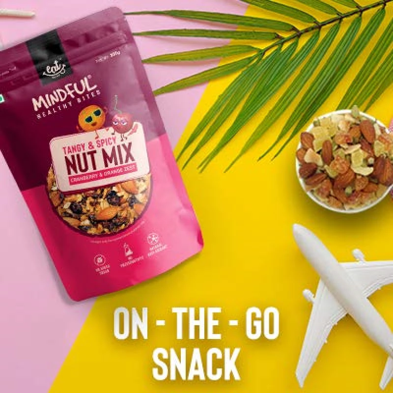 Eat Anytime Healthy Snacks Trail Mix Nuts and Dry Fruits Cranberry and Orange Zest - Image 6