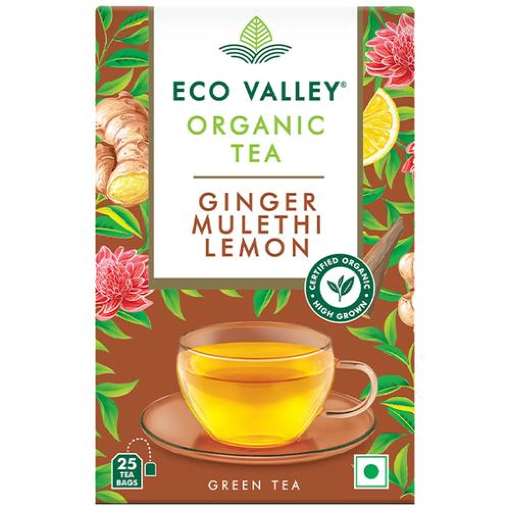 Eco Valley Organic Green Tea Ginger