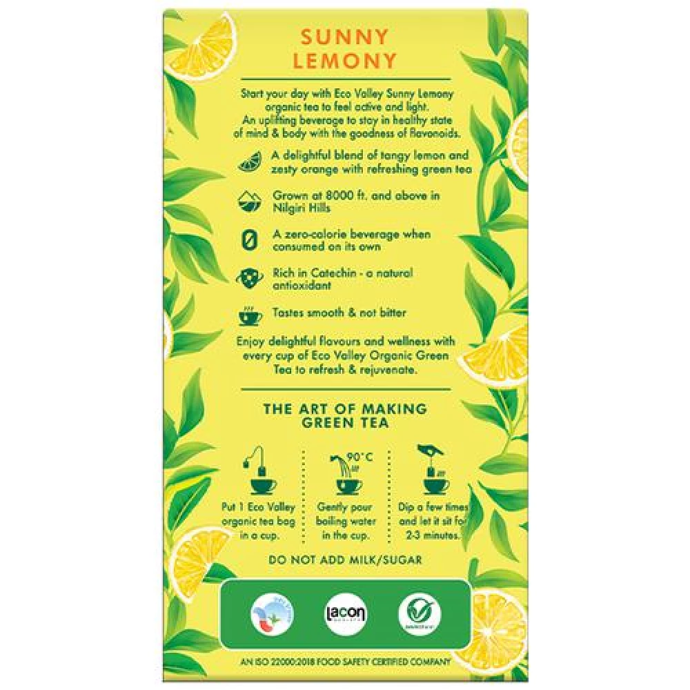 Eco Valley  Organic Green Tea - Sunny Lemony - Image 6