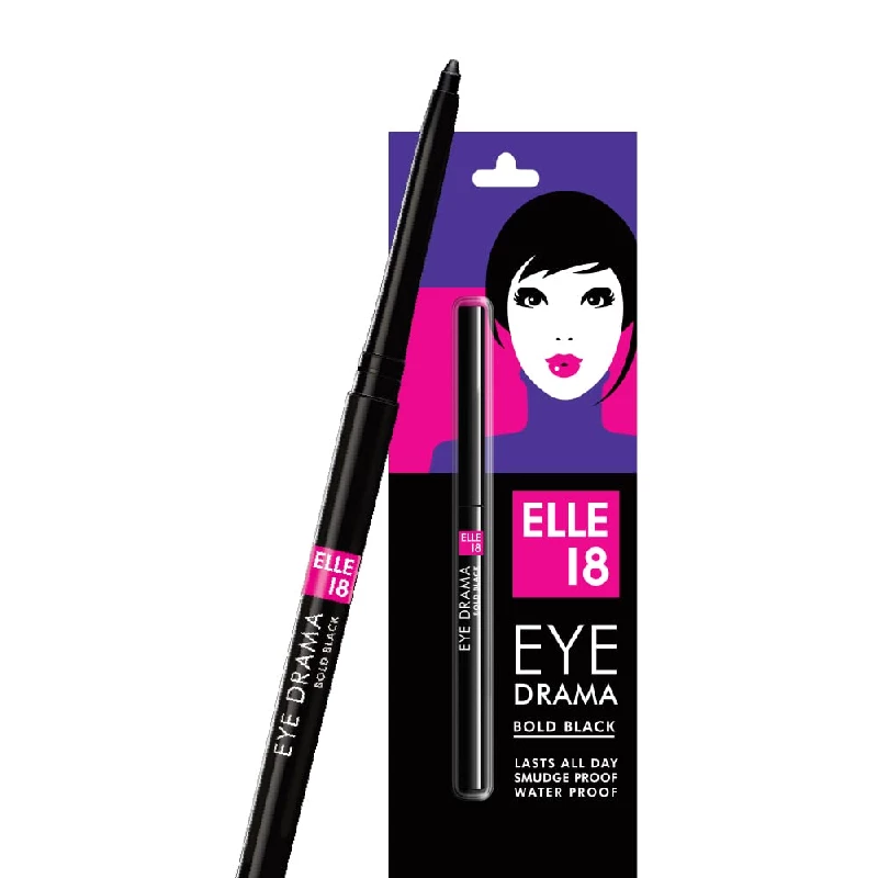 Elle 18 Eye Drama Bold Black Waterproof Matte Finish Kajal