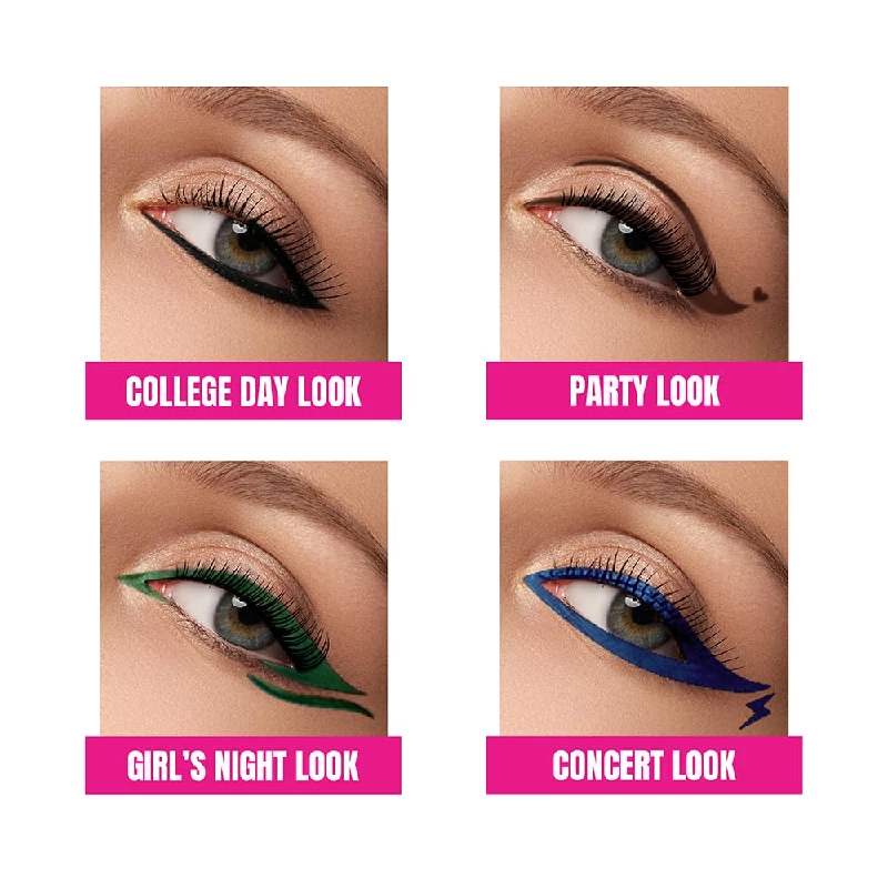 Elle 18 Eye Drama Bold Black Waterproof Matte Finish Kajal - Image 4