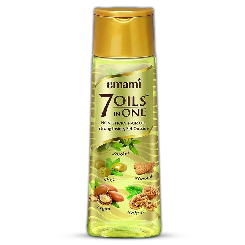 Emami 7 Oils In One Non Sticky & Non Greasy Hair Oil Emami 7 Oils In One Non Sticky & Non Greasy Hair Oil-Pack Size-500 ml