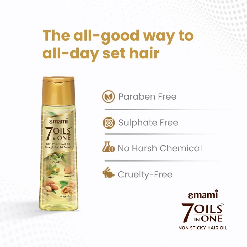 Emami 7 Oils In One Non Sticky & Non Greasy Hair Oil - Image 7