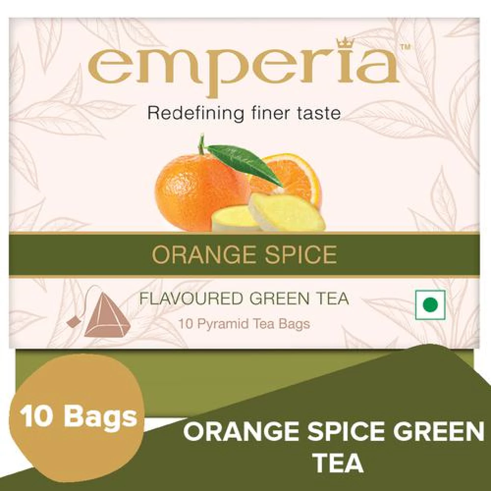 Emperia Flavoured Green Tea - Orange Spice Emperia Flavoured Green Tea - Orange Spice--20 g (10 Bags X 2 g Each)