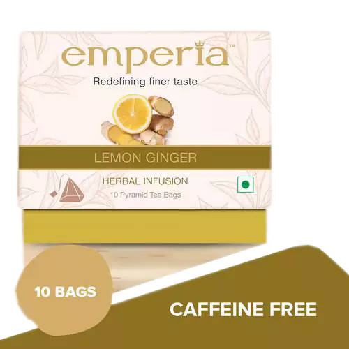 Emperia Herbal Infusion Tea - Lemon Ginger Emperia Herbal Infusion Tea - Lemon Ginger--20 g (10 Bags x 2 g Each)