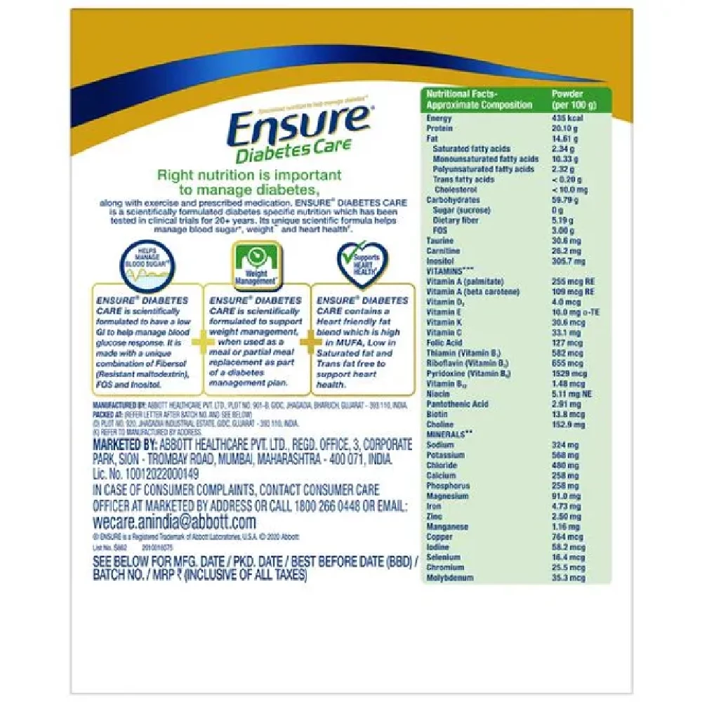 Ensure Diabetes Care Powder Vanilla Flavour - Image 2