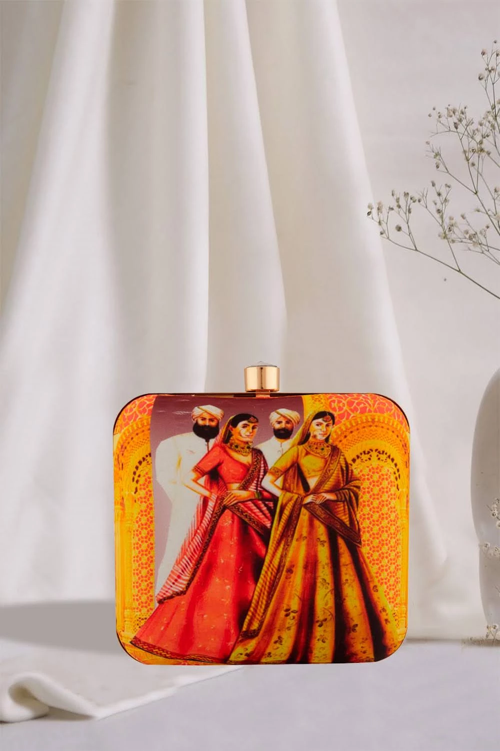 Era Collection Digital Print Handwork Clutches-SRC-50