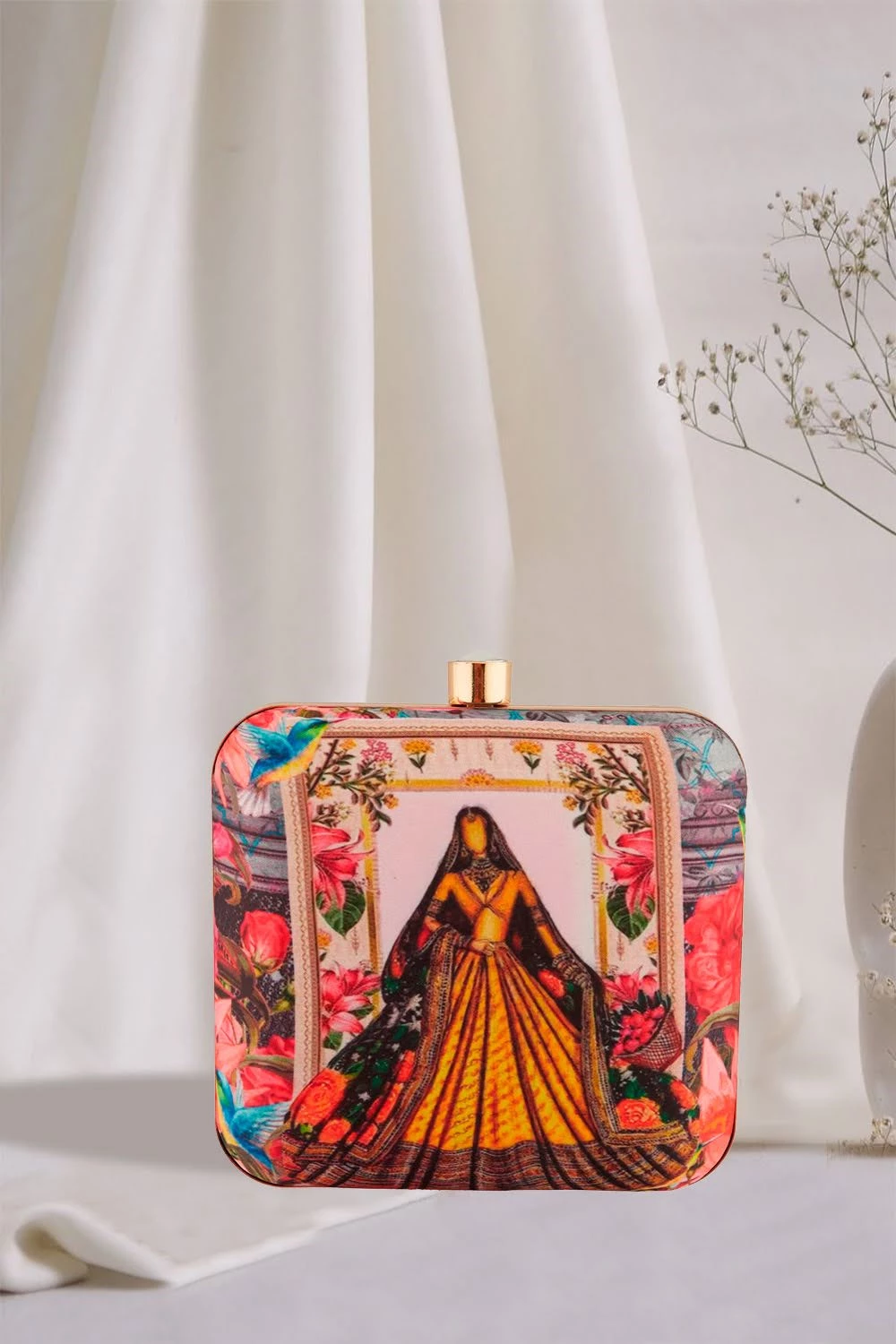 Era Collection Digital Print Handwork Clutches-SRC-52 Era Collection Digital Print Handwork Clutches-SRC-52-Color-Multi