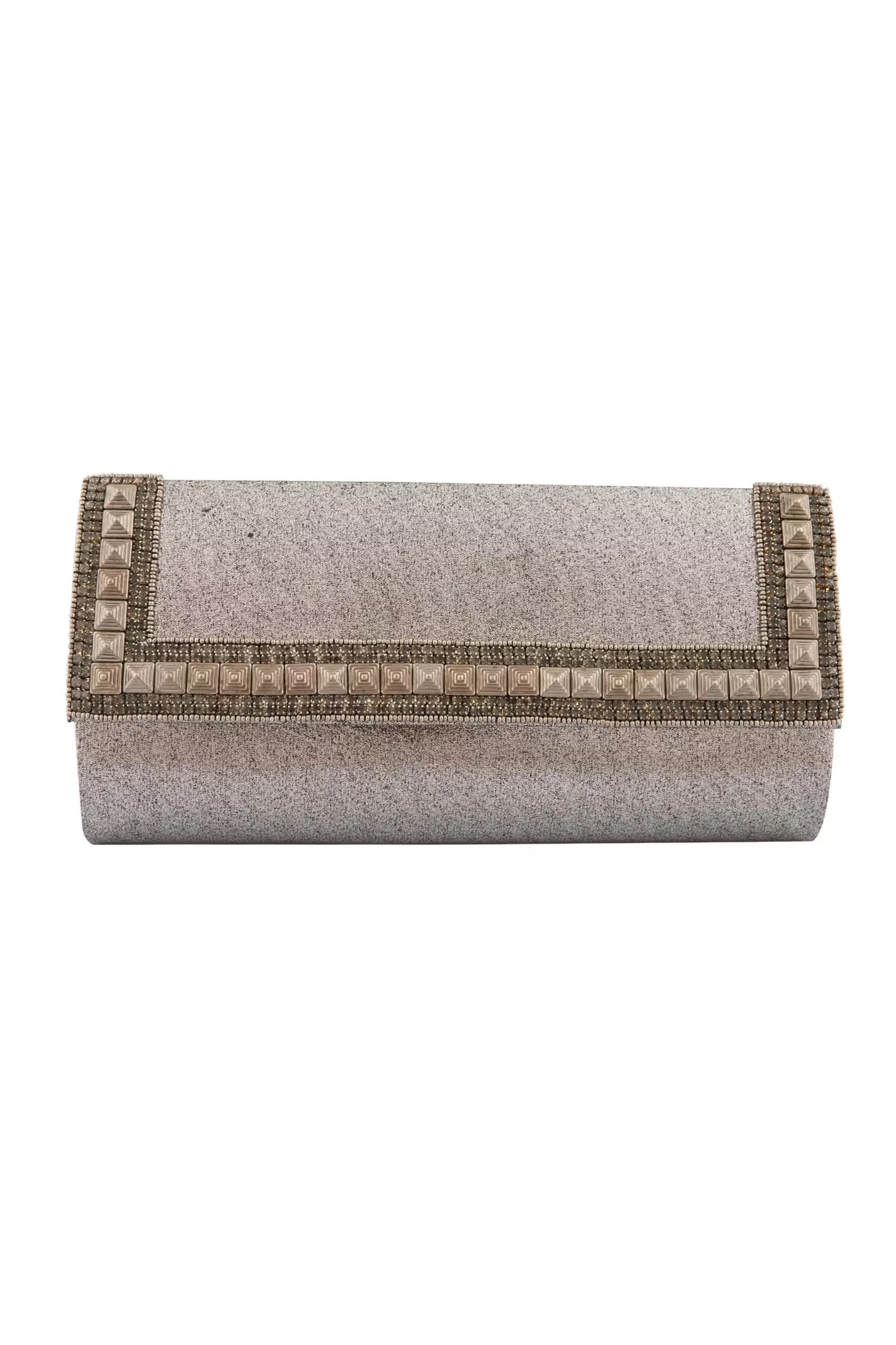 Era Collection Metal & Stone Work Clutches Era Collection Metal & Stone Work Clutches-Color-Oxidise