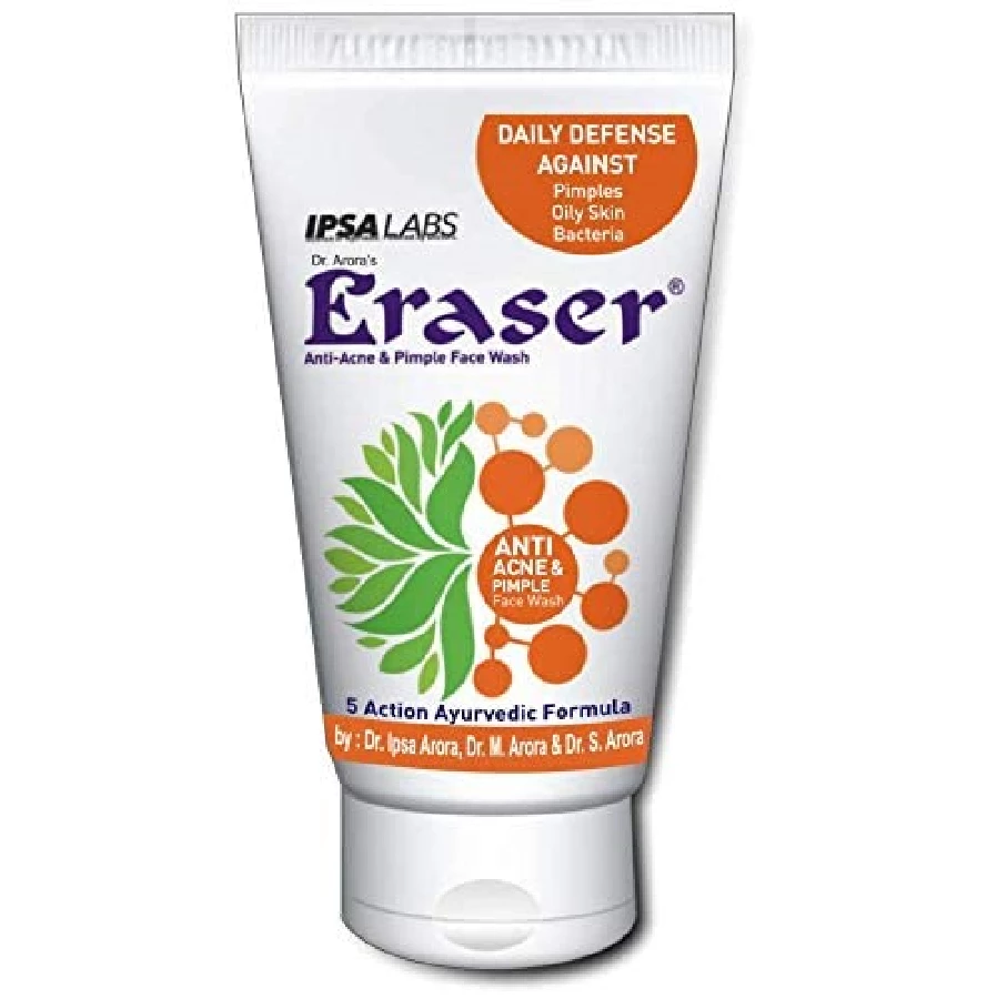Eraser Anti Acne & Pimple Ayurvedic Face Wash (Pack of 2) Eraser Anti Acne & Pimple Ayurvedic Face Wash (Pack of 2)-Pack Size-60 ml