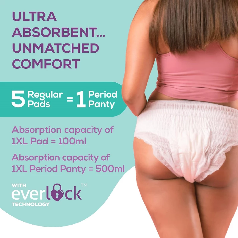 EverEve Ultra Absorbent Disposable Period Panties - Image 3