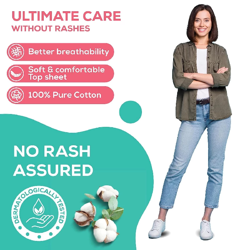 Evereve Ultra Thin Rash Free Cotton Sanitary Pads - Image 2