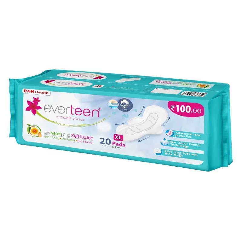 Everteen Xl Dry Neem Safflower Sanitary Pads