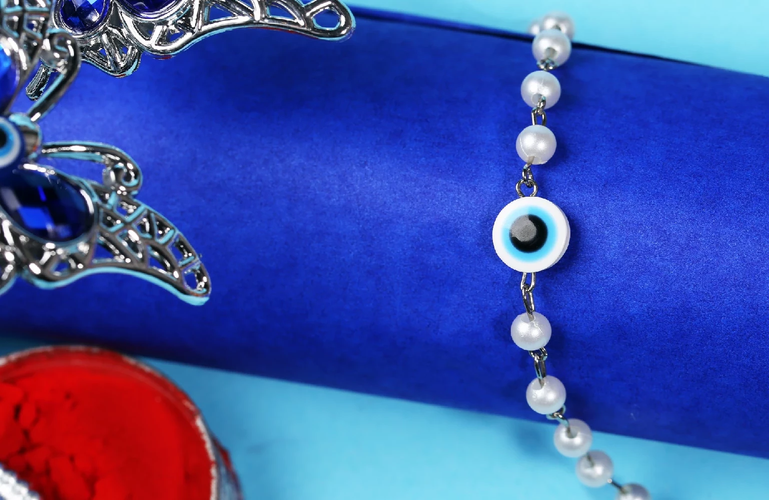 Evil Eye Bracelet Rakhi - Image 7