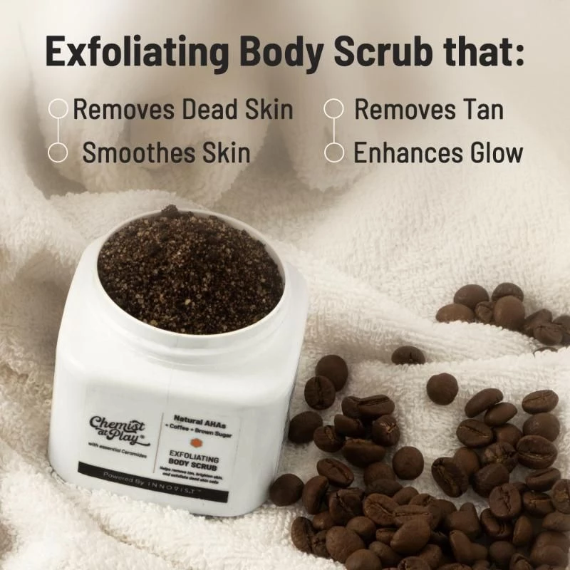 Chemist at Play Exfoliating Body Scrub For Removing Tan & Dead Skin Cells Coffee Body Scrubs - Image 2
