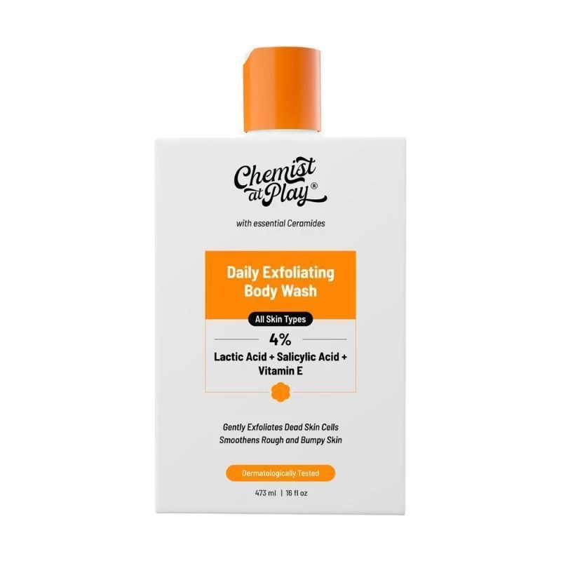 Chemist at Play Exfoliating Body Wash Lactic Acid Salicylic Acid Shower Gel - Image 7