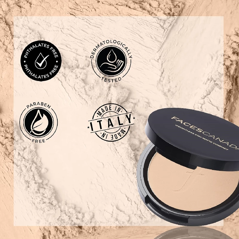 FACES CANADA Weightless Stay Matte Finish Compact Powder - Ivory - Image 4