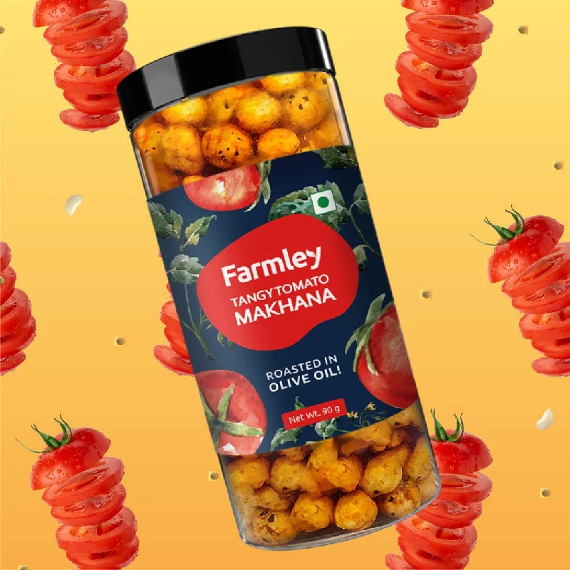 Farmley Roasted Makhana Combo of Minty Pudina, Peri Peri, Tangy Tomato and Cream & Onion (Pack of 4) - Image 6