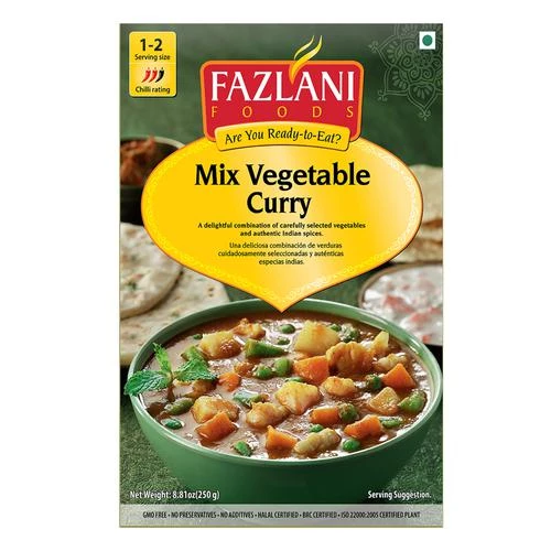 Fazlani Foods Mix Vegetable Curry Fazlani Foods Mix Vegetable Curry--250 g