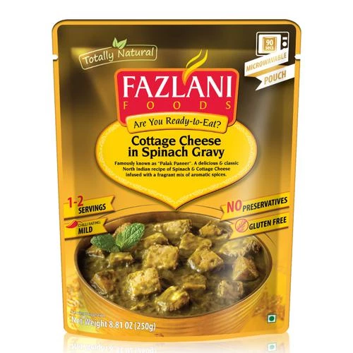 Fazlani Foods Ready To Eat - Palak Paneer Fazlani Foods Ready To Eat - Palak Paneer--250 g