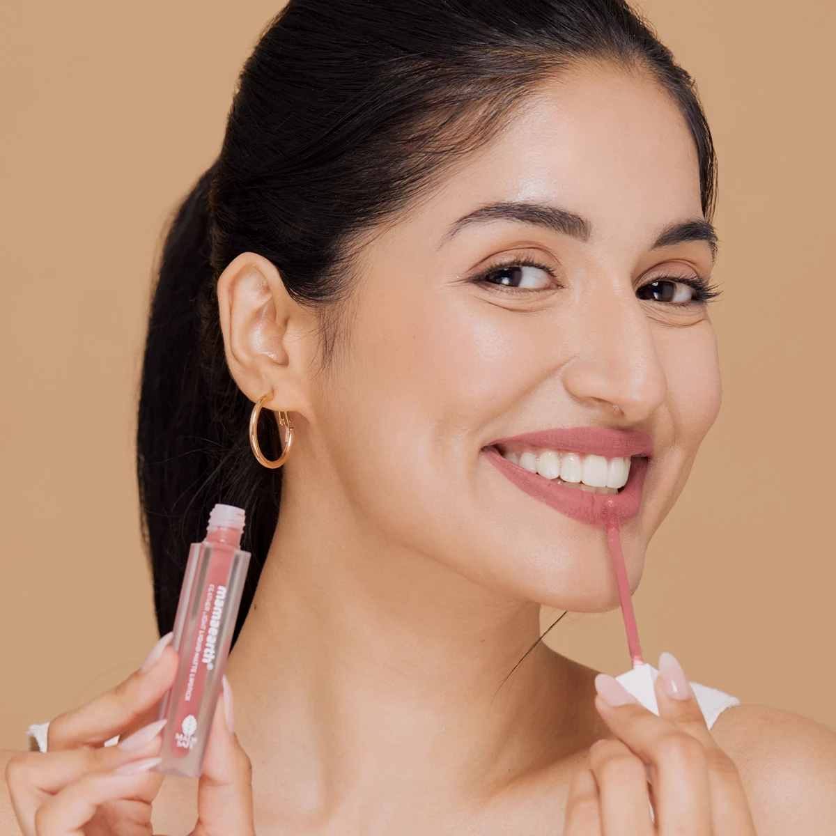 Feather Light Liquid Matte Lipstick - Nude Rose - Image 2