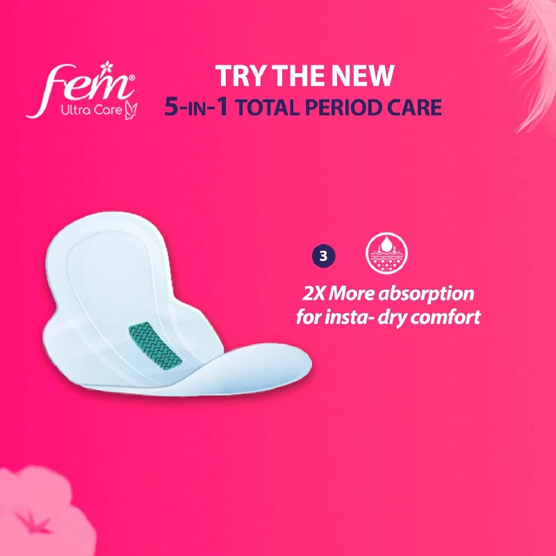 Fem Ultra Care Sanitary Pads - Image 5