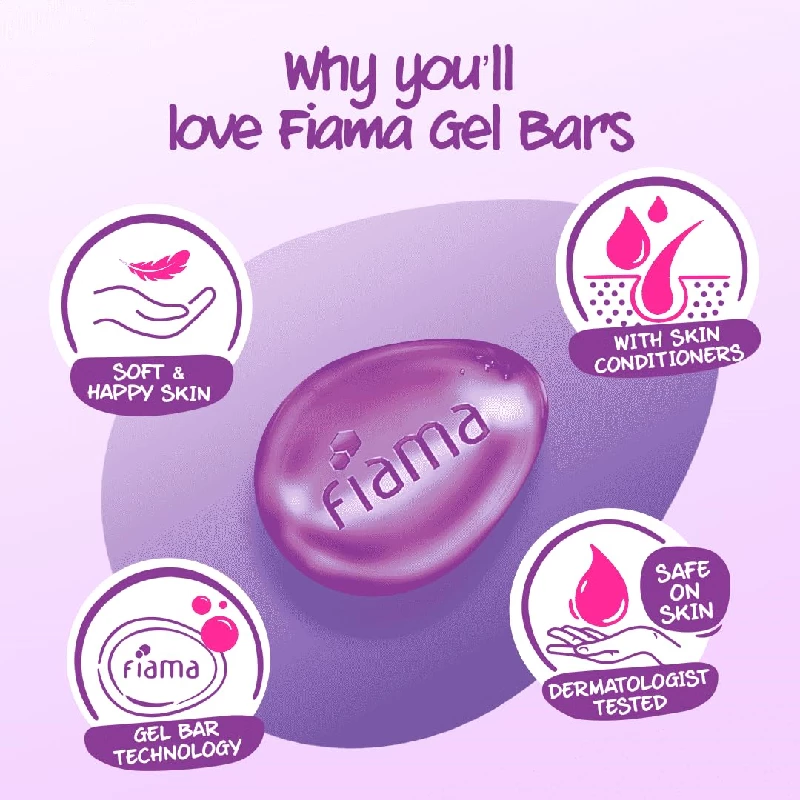 Fiama Gel Bar Celebration Pack With 5 unique Gel Bars & Skin Conditioners For Moisturized Skin - Image 4